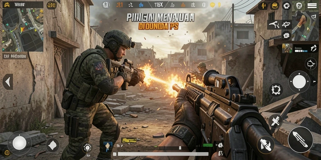 Gameplay seru dan adrenalin di 116X FPS.