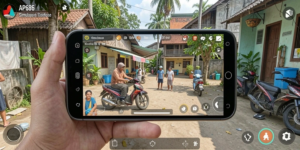 Tampilan gameplay menarik dari AP686 dengan karakter yang aktif.