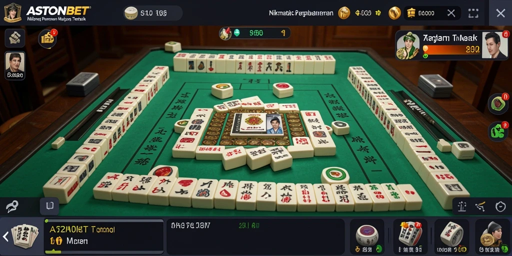 Tangkapan layar menampilkan gameplay seru Mahjong di ASTONBET.