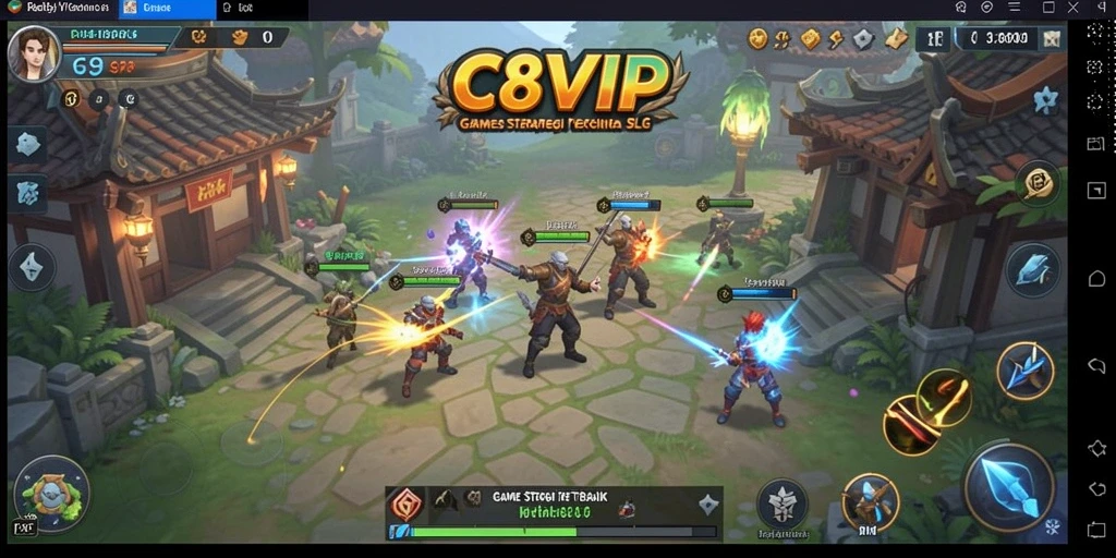 Tampilan gameplay C8VIP yang menarik dengan strategi SLG.