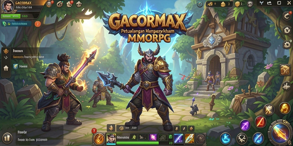 Tampilan screenshot GACORMAX menunjukkan aksi pertempuran mendebarkan.