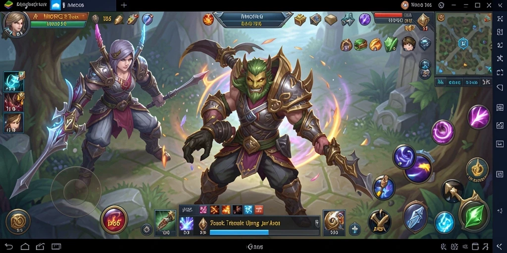 Tampilan gameplay ID66 yang memukau dengan pertarungan seru.