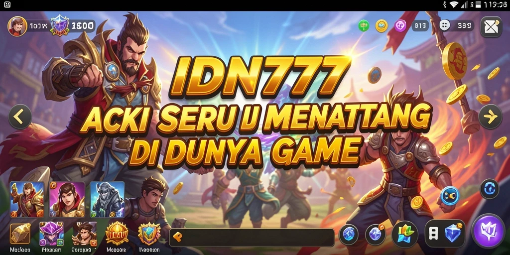 Tampilan gameplay menarik dari IDN777 dengan aksi yang mendebarkan.