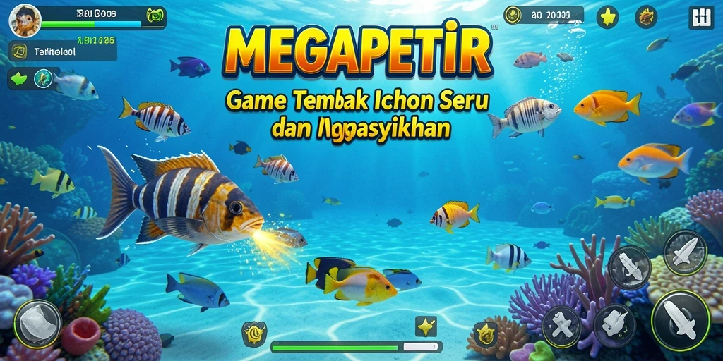 Tangkapan ikan seru dalam MEGAPETIR dengan grafis menakjubkan.