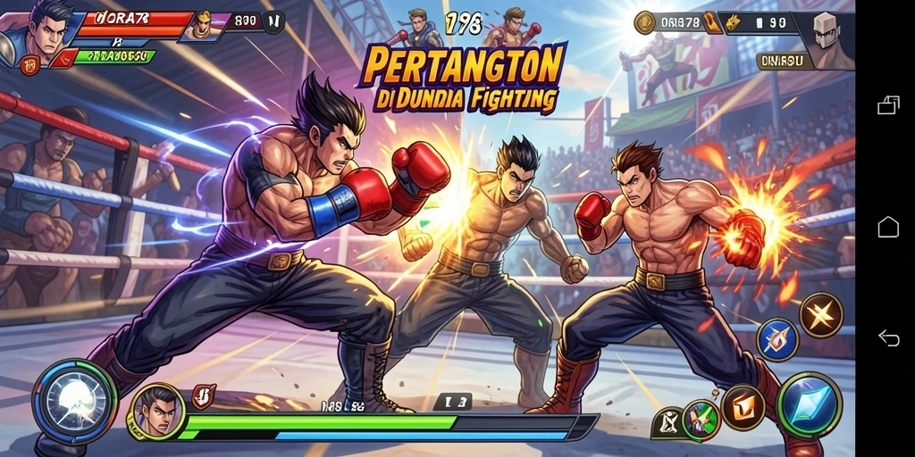 Screenshot menampilkan pertarungan seru gameplay di ORA78.