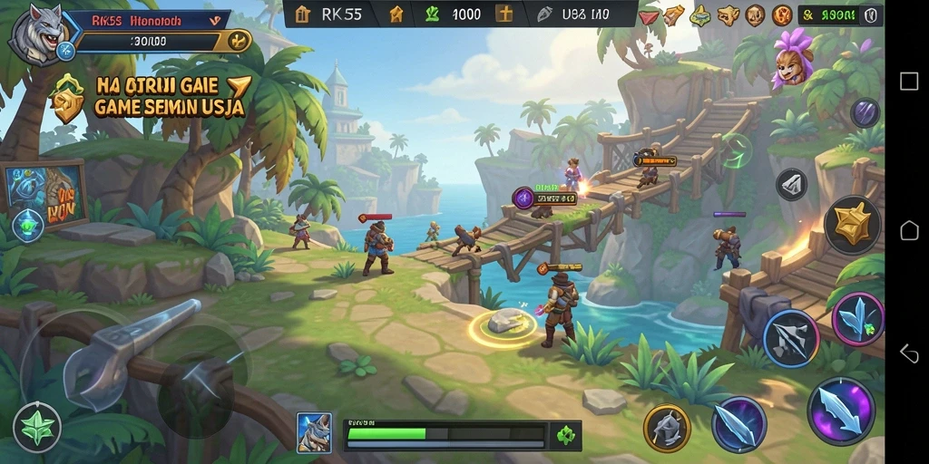 Tampilan gameplay RK55 yang menghibur dan santai.
