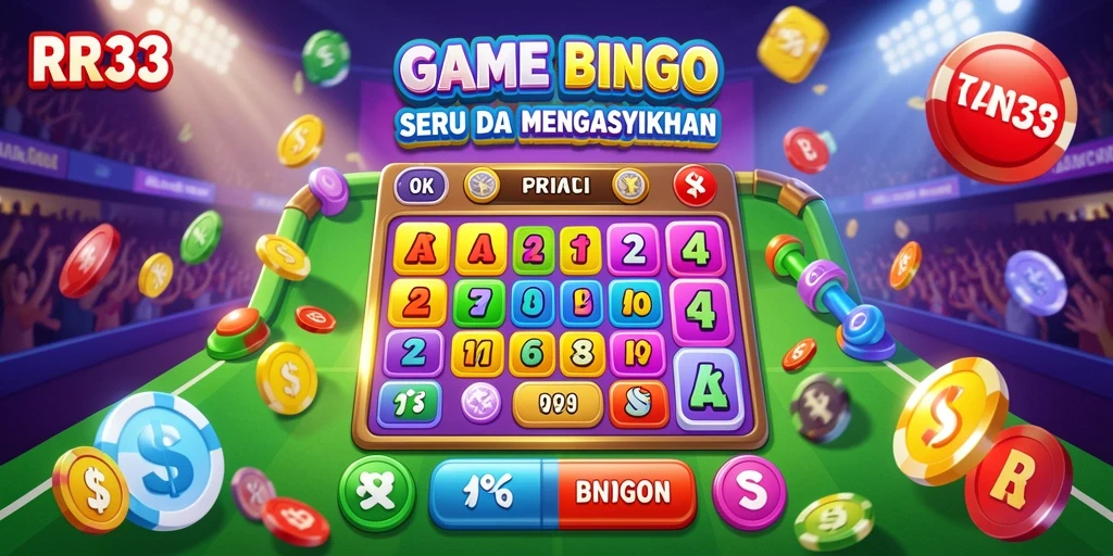 Gameplay seru Bingo di RR33 dengan banyak pemain.